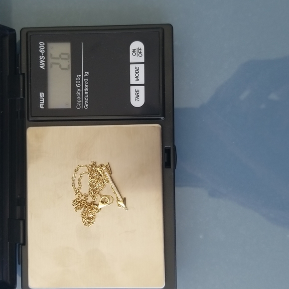 Sparkling 14kt & Diamond necklace - Picture 3 of 10